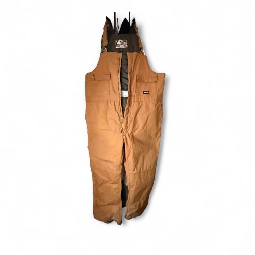 Walls Men's Brown Insulated Bib Pants